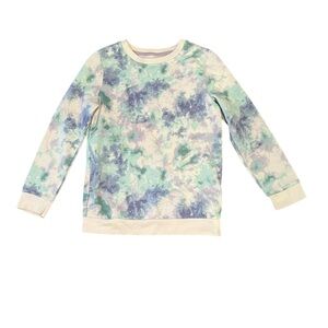 Cat & Jack Girls Sweatshirt Tie Dye Pastel Size Large (10/12)